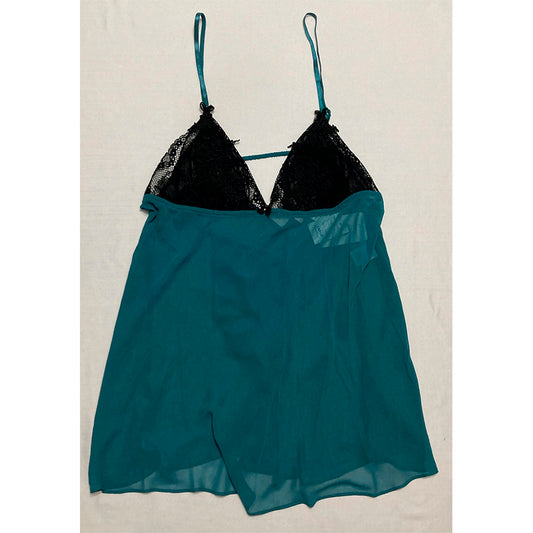 Linea Donatella Babydoll and Thong Emerald L