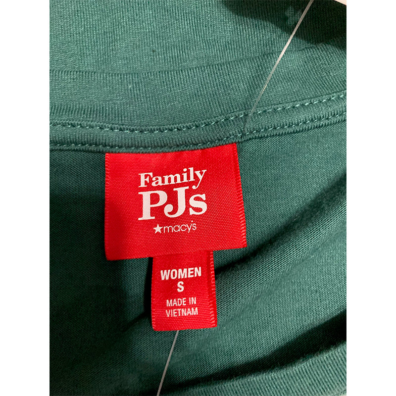 Family Pajamas Matching Only Pajama Top Green S