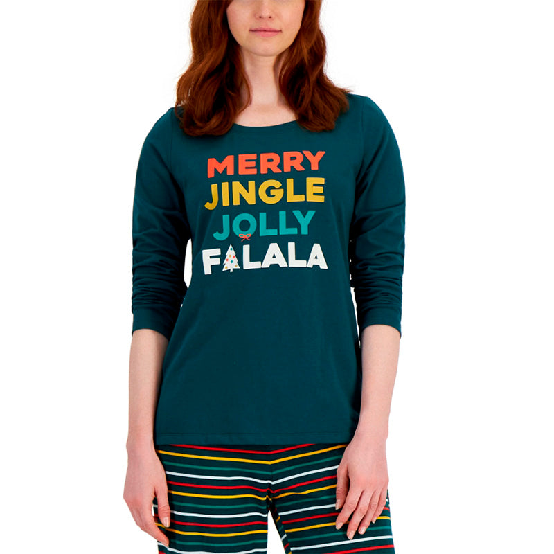Family Pajamas Matching Only Pajama Top Green S