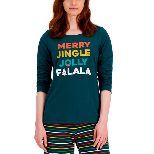 Family Pajamas Matching Only Pajama Top Green S