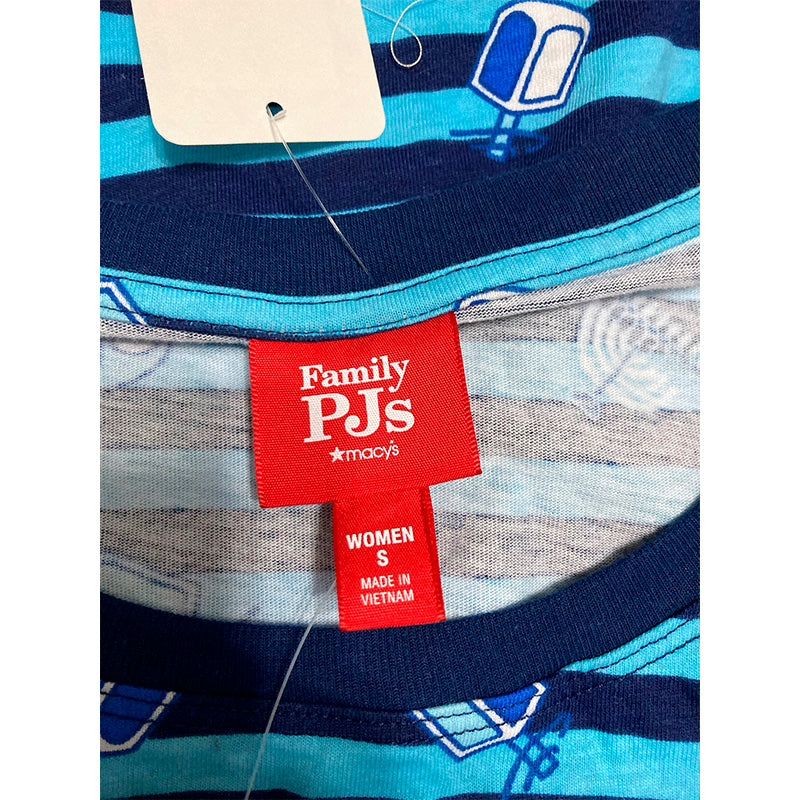 Family Pajamas Hanukkah Family Only Pajama Top Blue S