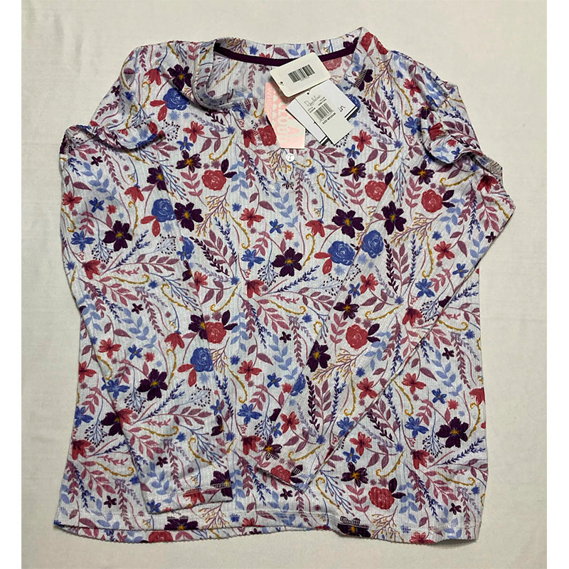 Roudelain Whisperluxe Printed Only Pajama Top Multicolor M