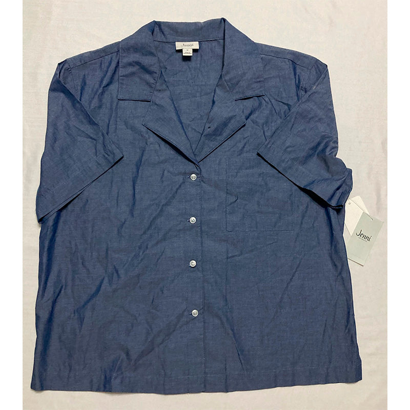 Jenni Cotton Chambray Only Pajama Top M