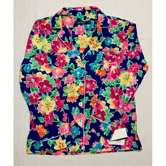Lauren Ralph Lauren Printed Pajama Top Multiflor XS