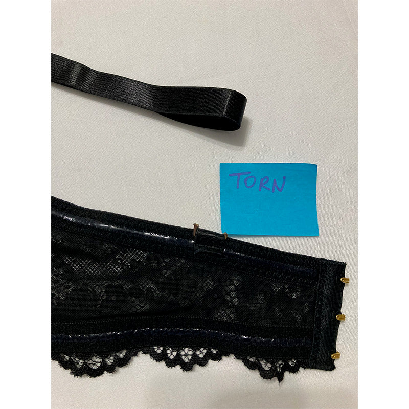 NWD Unbranded Bra Black With Lace 40D