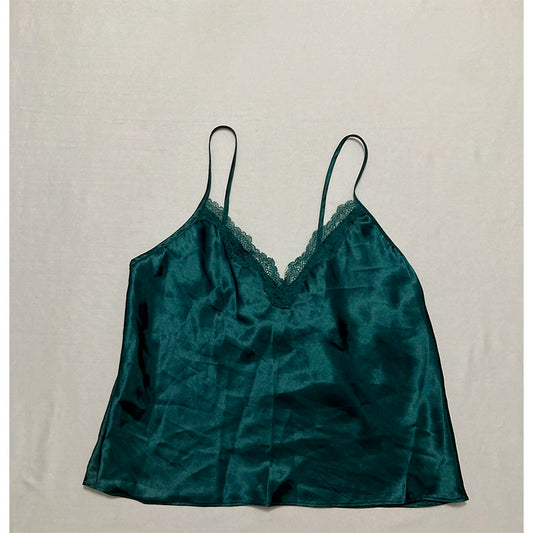 Linea Donatella Only Pajama Top Adjustable Straps Green S
