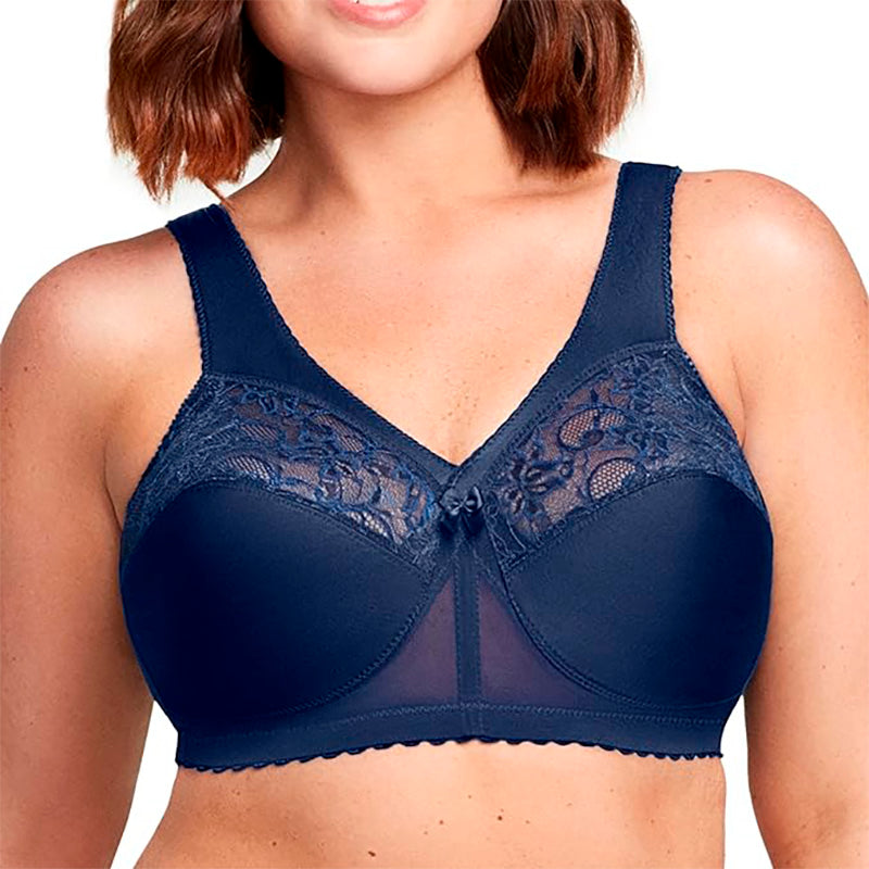 Glamorise Magiclift Original Support Bra Wirefree Navy 42B