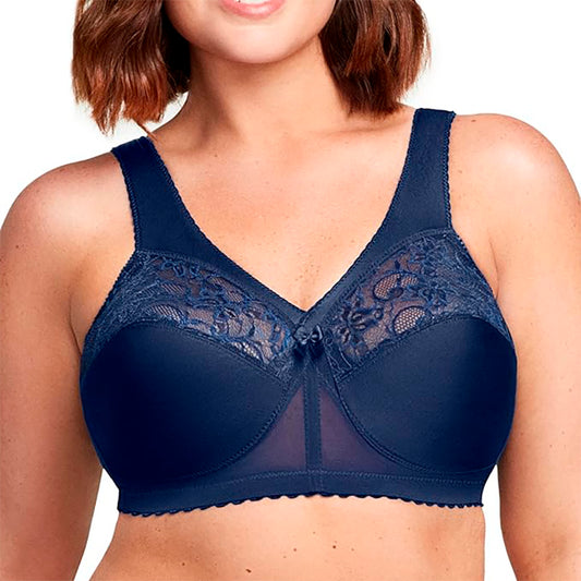 Glamorise Magiclift Original Support Bra Wirefree Navy 42B