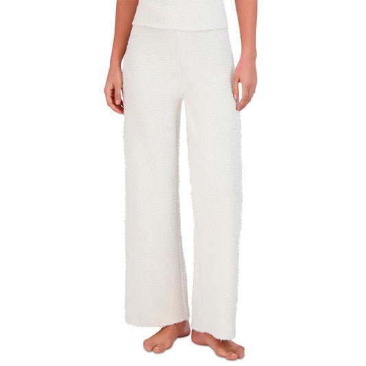 Steve Madden Wide-Leg Chenille Sleep Pants White XL