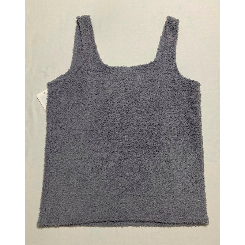 Steve Madden Scoop-Neck Chenille Only Sleep Tank Top Lilac Grey L