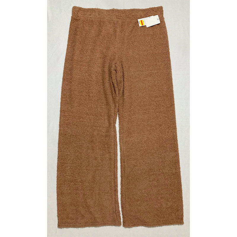 Steve Madden Wide-Leg Chenille Sleep Pants Praline XL