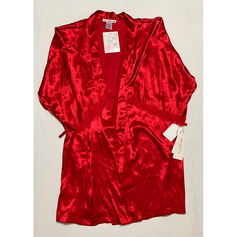 Linea Donatella Flirty Gems Wrap Robe Red L