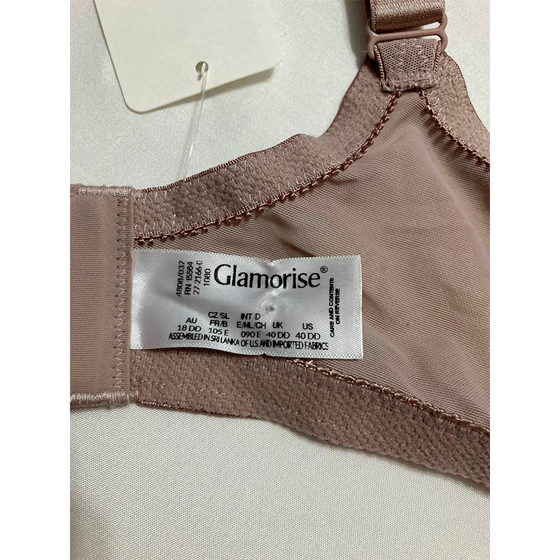 Glamorise MagicLift Seamless T-Shirt Wirefree Bra Taupe 40DD