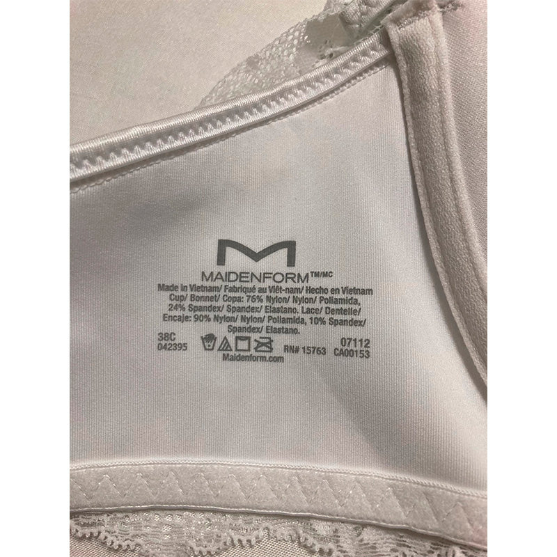 NWD Maidenform Pure Genius T-Back Bra White 38C