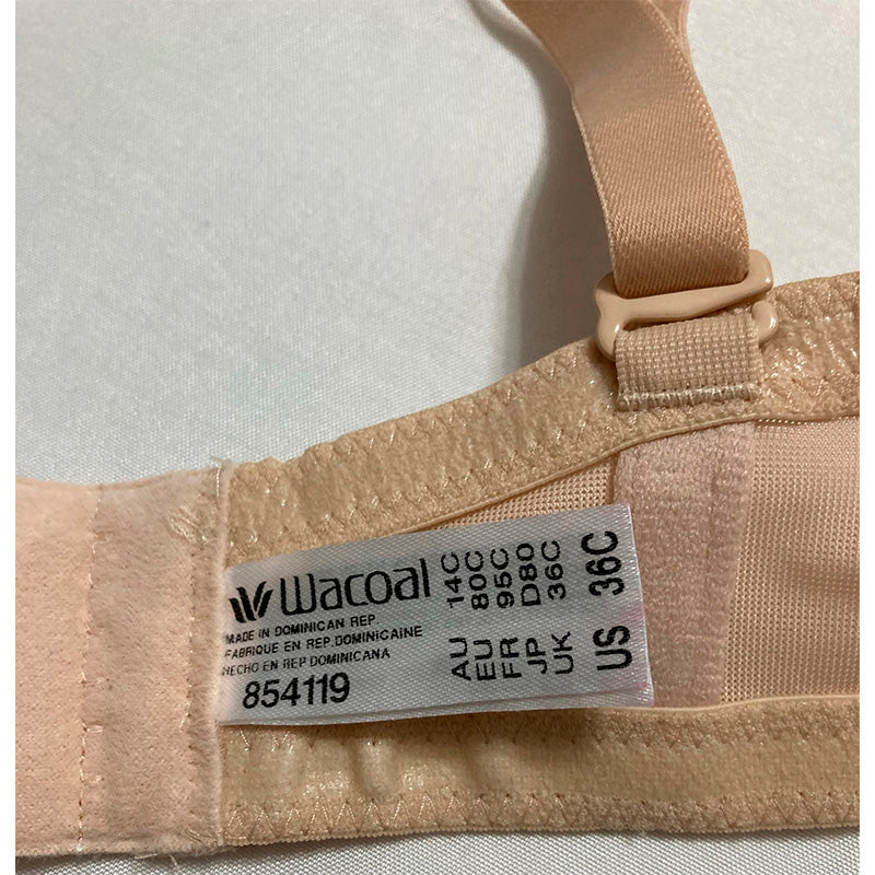 NWD Wacoal Red Carpet Strapless Bra Natural Nude 36C