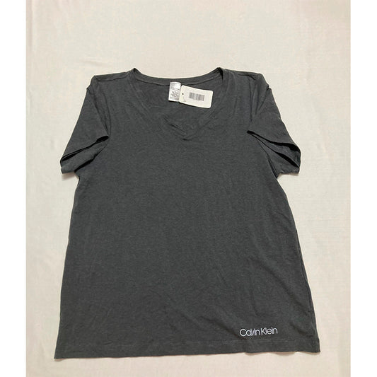Calvin Klein Only Pajama Top V Neck Grey M