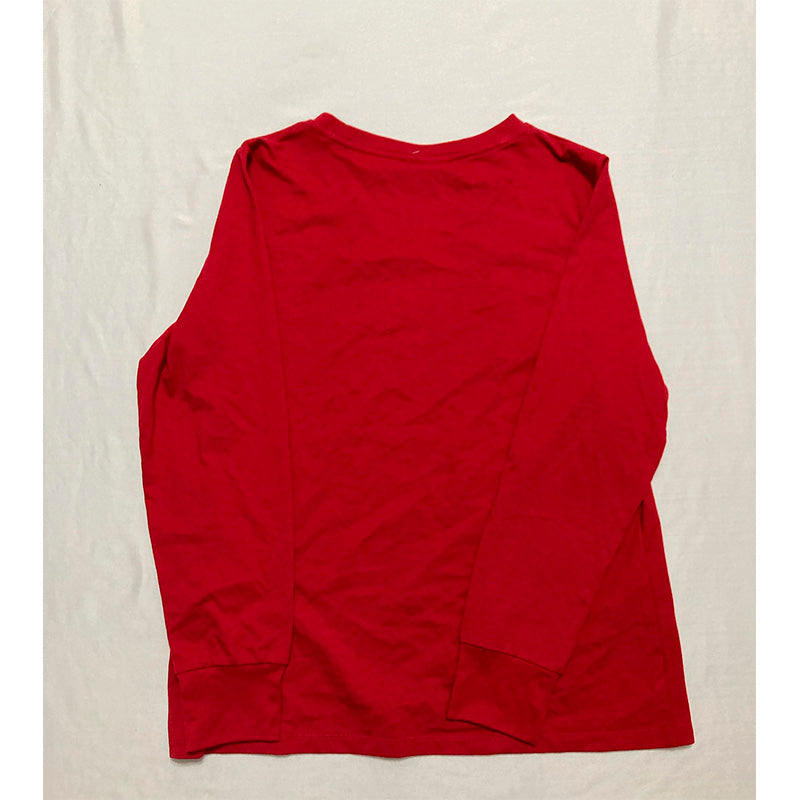 Family Pjs Sleep Top Round Neck Women Red M