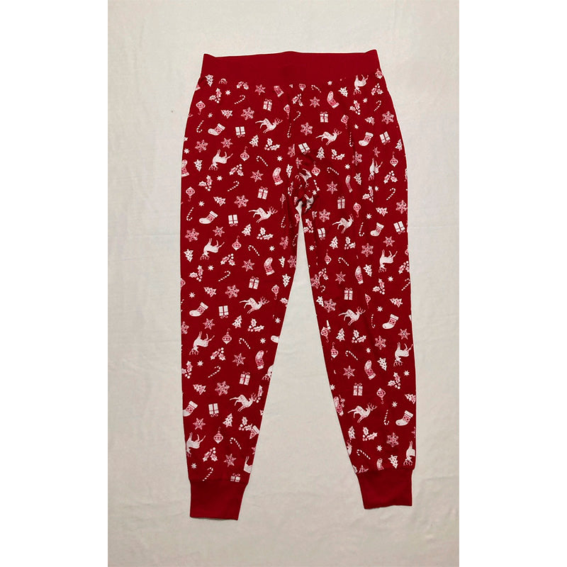 Family Pj Set 2 Piece Top & Pants Red Christmas M