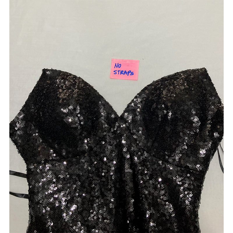 NWD B. DARLIN Dress Of Night Black Glitter 7/8