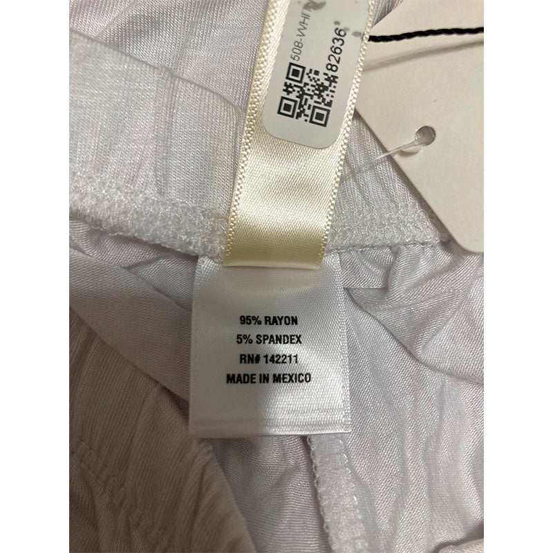 24Seven Comfort Apparel Only Pajama Pant White M