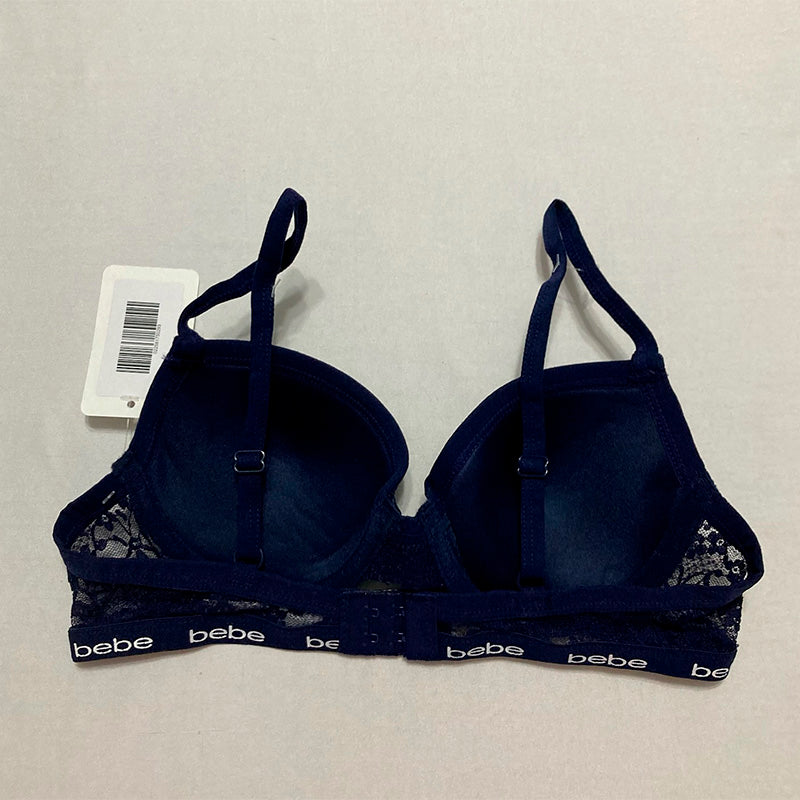 Bebe Bra Adjustable Straps Navy 32A