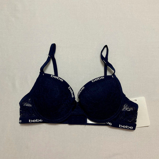 Bebe Bra Adjustable Straps Navy 32A