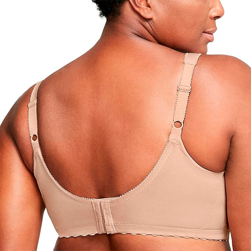 Glamorise MagicLift Cotton Support Bra Wirefree Cafe 40B