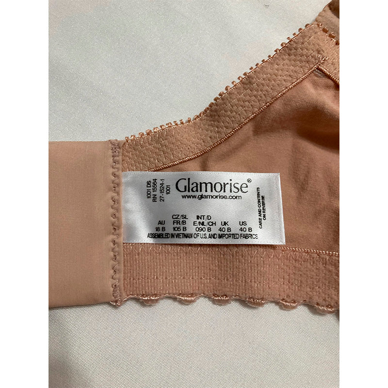 Glamorise MagicLift Cotton Support Bra Wirefree Cafe 40B