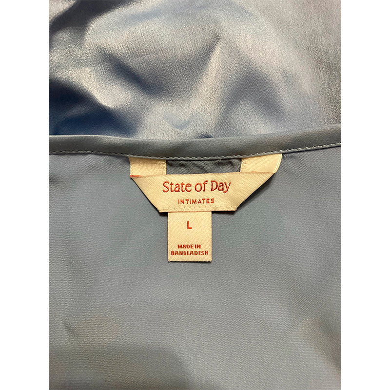 State Of Day Top With Pocket Blue L