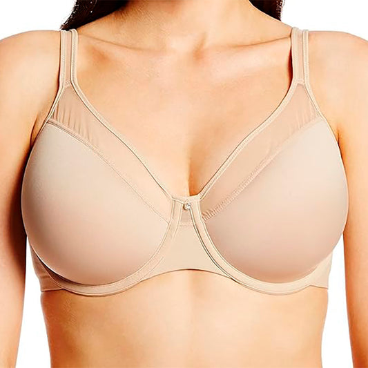 NWD Bali U Ultra Light Illusion Neckline Underwire Bra Nude 34C