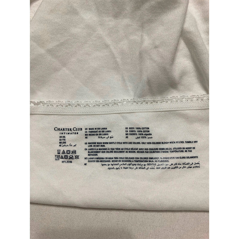 NWD Charter Club Everyday Cotton Bikini Underwear White 2XL