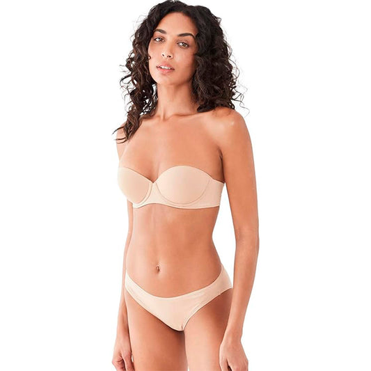 NWD Calvin Klein Fit Strapless Convertible Push-Up Bra Beige 36D