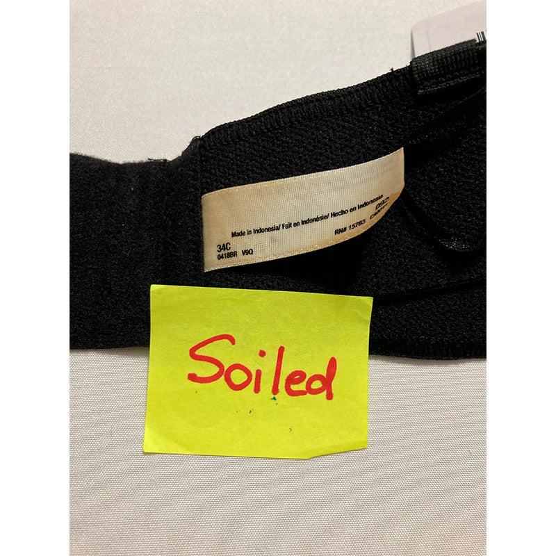 NWD Lilyette Strapless Convertible Contour Full Figure Bra Black 34C