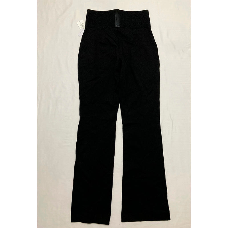 Calvin Klein Women's Wide Waistband Pull-On Pants Black S