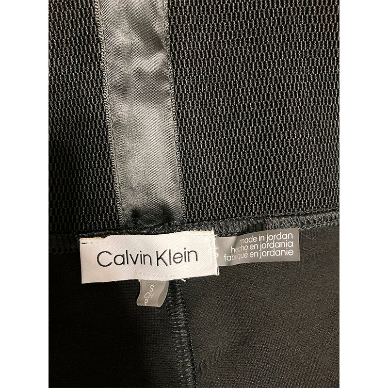 Calvin Klein Women's Wide Waistband Pull-On Pants Black S