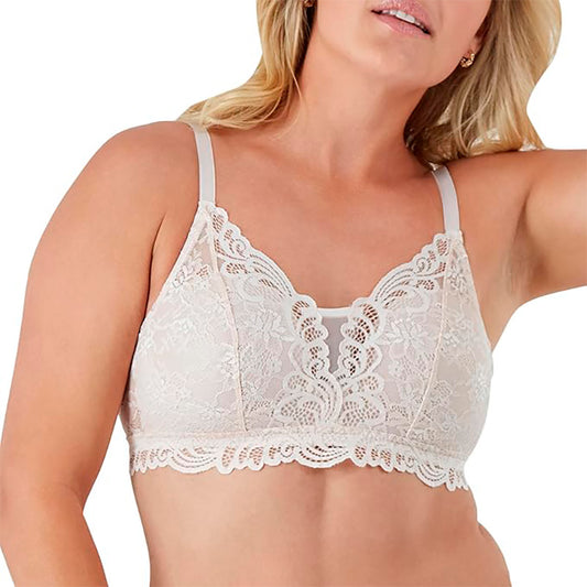 NWD Bali Lace Desire Wireless Bra White XL