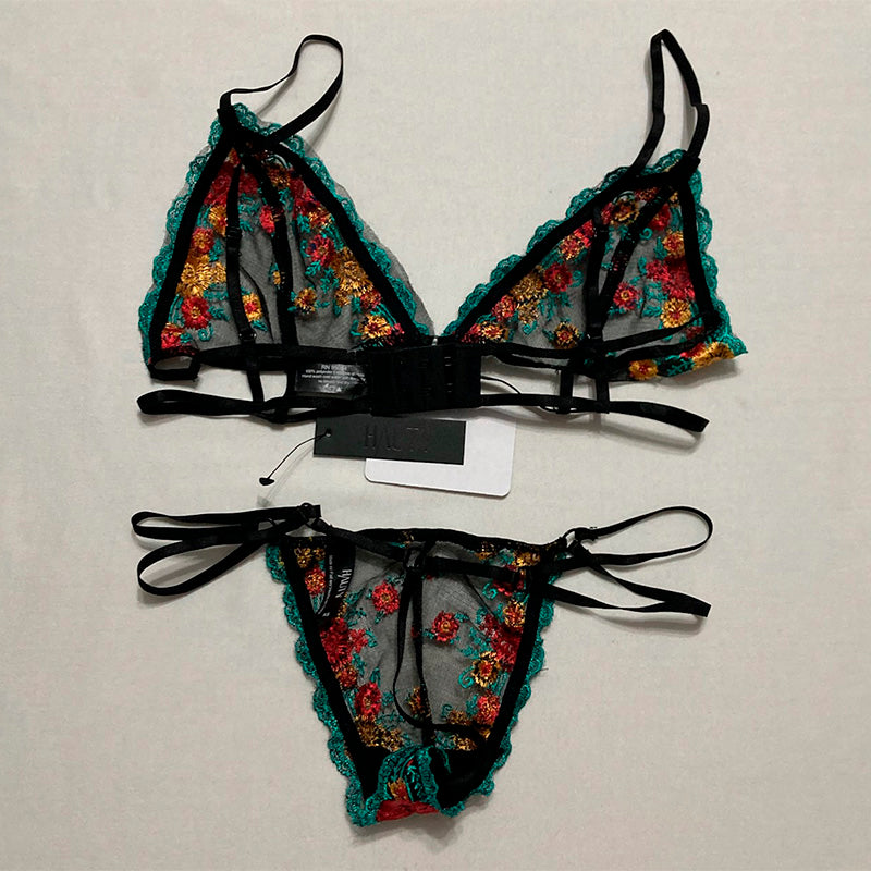 Hauty Lingerie Set Floral Multicolor XS