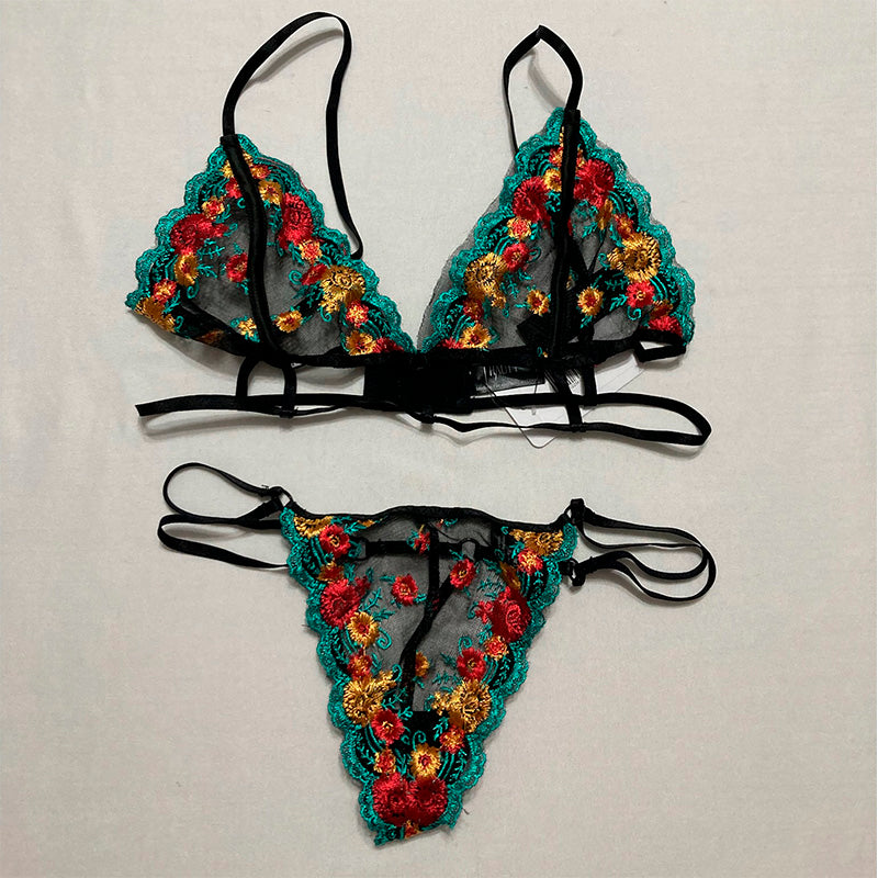 Hauty Lingerie Set Floral Multicolor XS