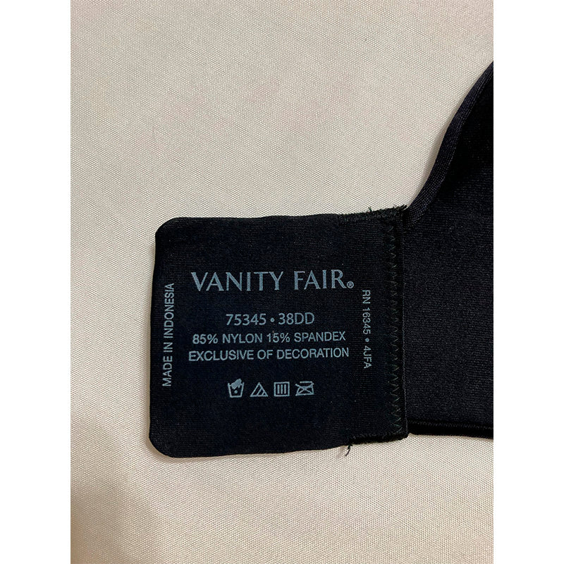 NWD Vanity Fair Beauty Back Full Coverage Underwire Black 38DD