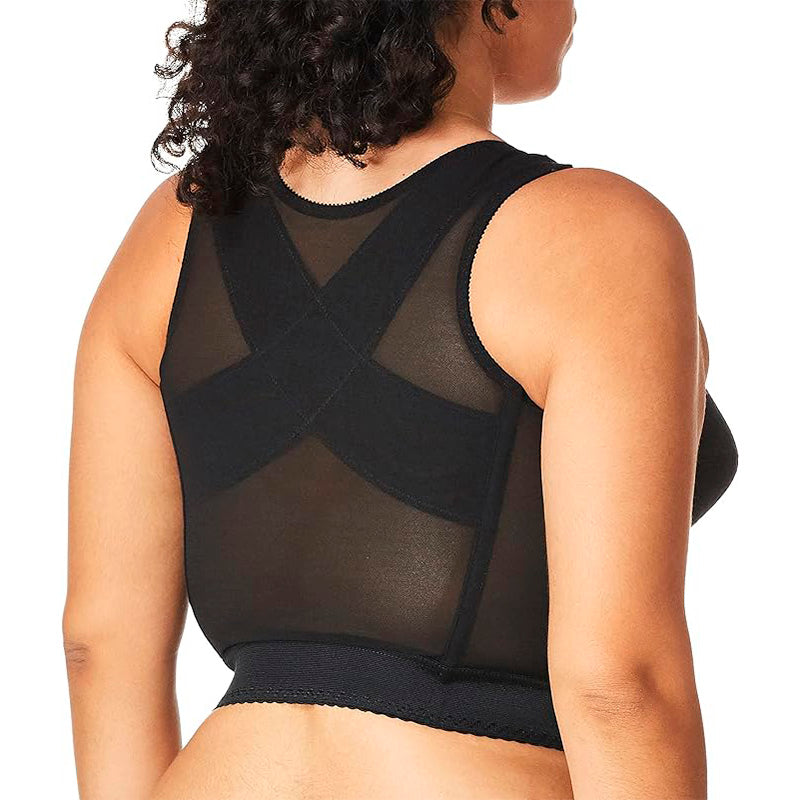 NWD Carnival Front Closure Longline Posture Support Bra Black 40C