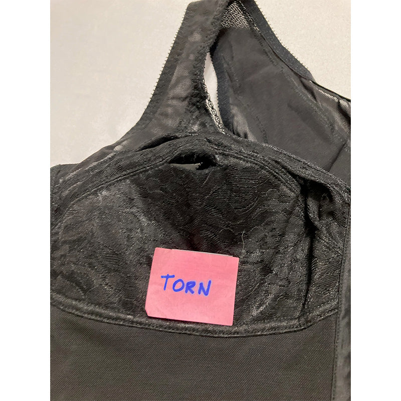 NWD Carnival Front Closure Longline Posture Support Bra Black 40C
