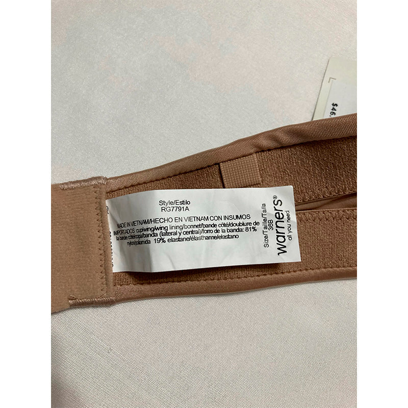 NWD Warner's Cushioned Underwire Lightly Lined Beige 36B