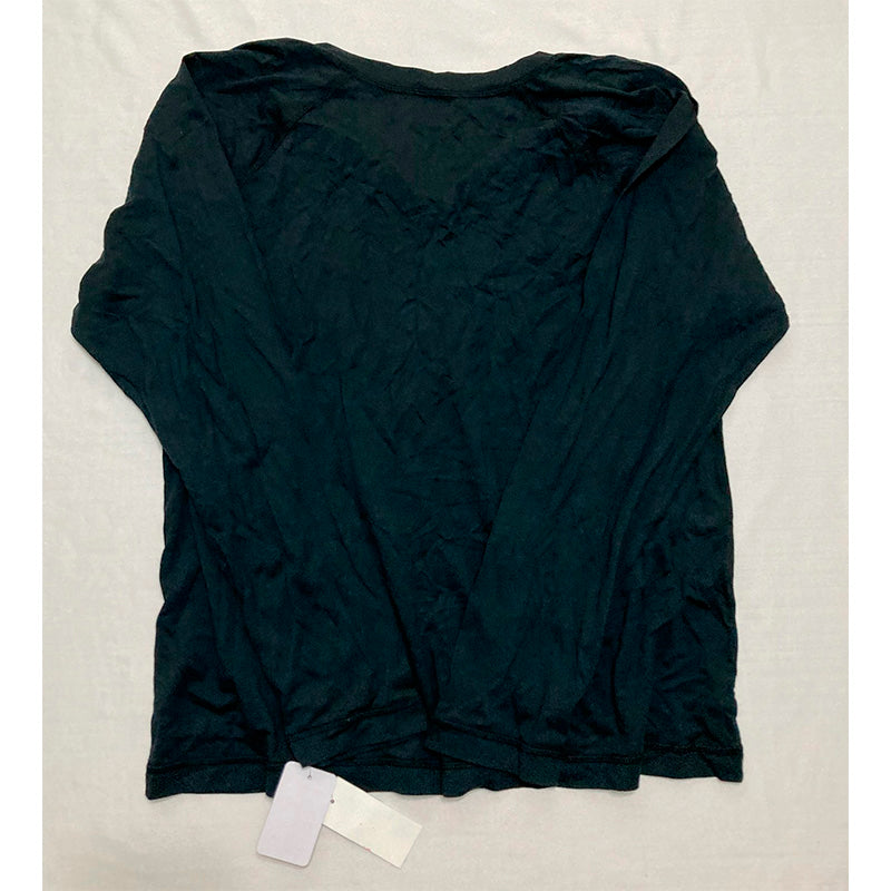 Sanctuary Knit Drawstring Only Pajama Top Black L