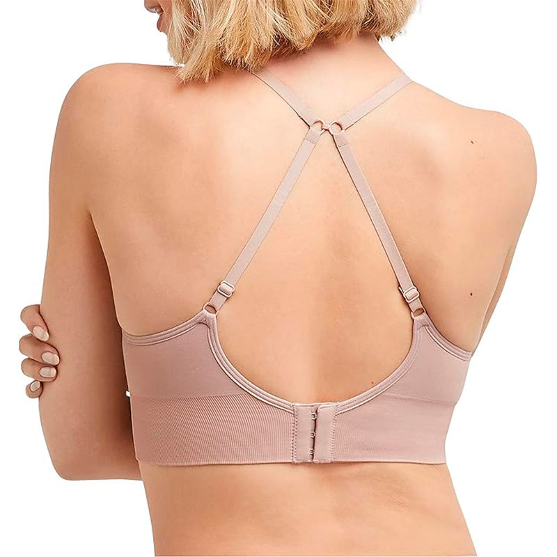 NWD Maidenform Wireless Long-Line Convertible Bra Evening Blush M