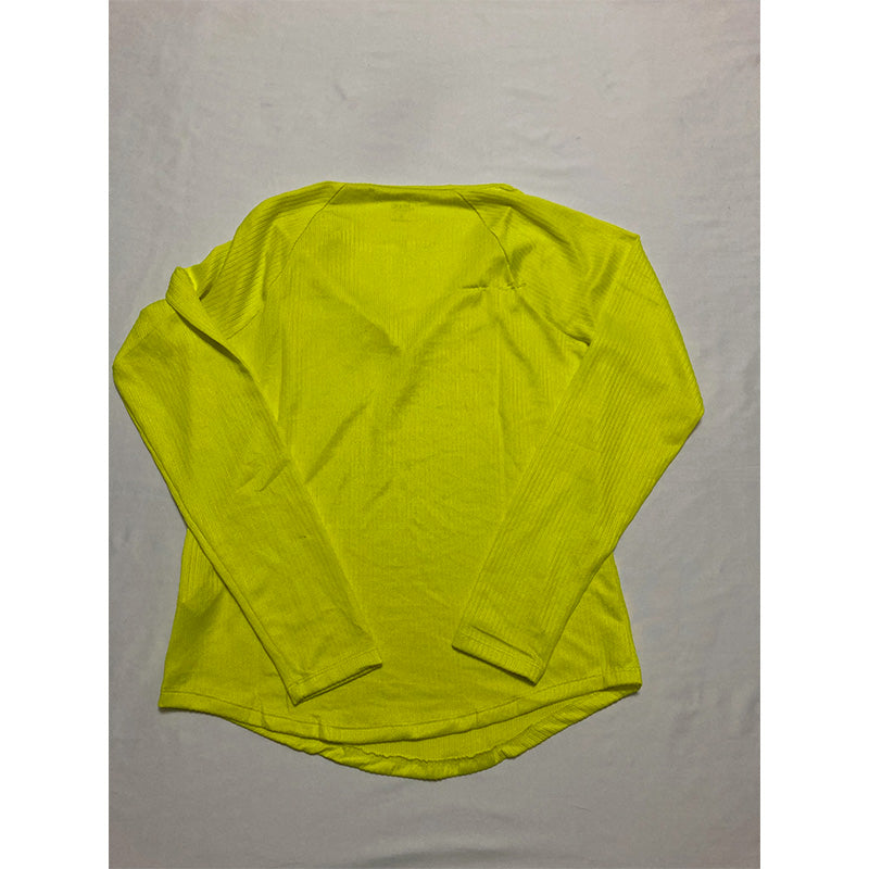 NWD Jenni Split-Neck Pajama Top Electric Yellow S