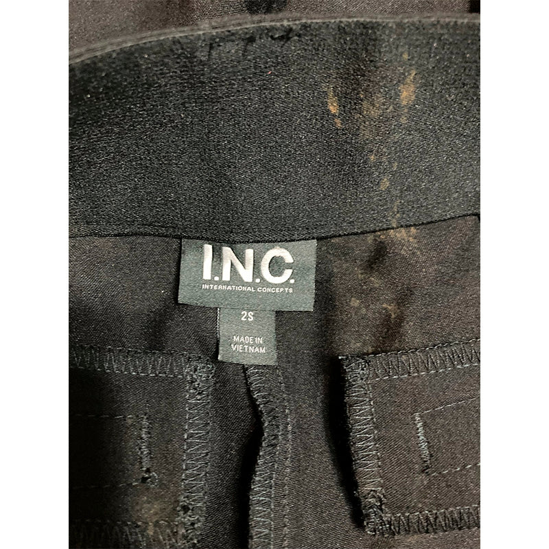 INC Curvy Bootcut Pants Regular Black 2S