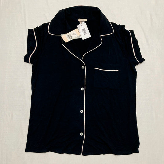 Eberjey Gisele Jersey Knit Only Pajama Top Black M