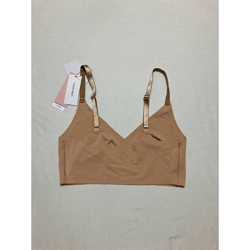 NWD Calvin Klein Invisibles Comfort Lightly Lined Seamless Beige M