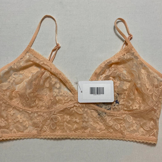 NWD INC  Floral Bralette Bra Nude M