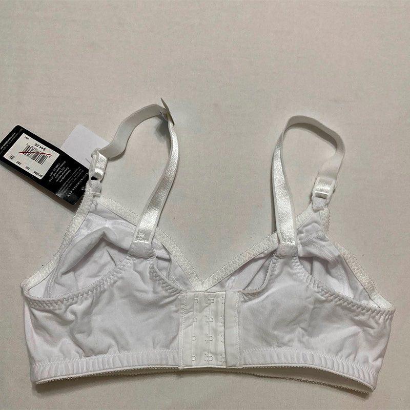 NWD Bali Double Support Cotton Stretch Wire-Free Bra White 38C